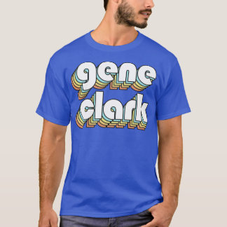 T-shirt Genre Retro Typographie Arc-en-ciel Style défraîch