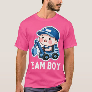 T-shirt Genre Reveal Team Boy Blue Party Baby Annonce