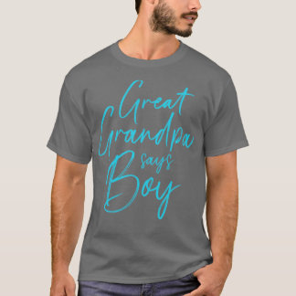 T-shirt Genre révéler arrière grand-père dit garçon corres