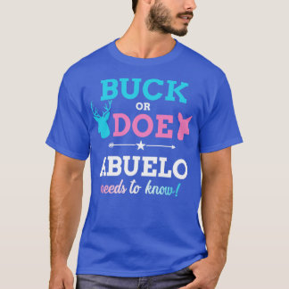 T-shirt Genre révéler bue ou doe abuelo correspondant bébé