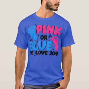 T-shirt Genre Révéler Cadeau rose ou bleu Nous vous aimons