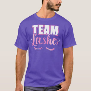 T-shirt Genre révéler équipe fille lashes correspondant à