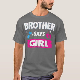T-shirt Genre révéler frère dit fille appariement famille 