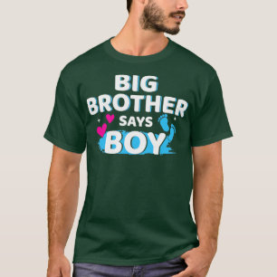 T-shirt Genre révéler frère dit garçon jumelé bébé