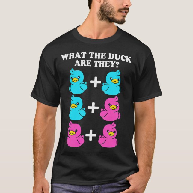 T-shirt Genre Révéler jumeaux Ce que le canard sont-ils fo (Devant)
