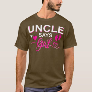 T-shirt Genre révéler Oncle dit fille jumeler bébé famille