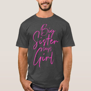 T-shirt Genre révéler soeur dit fille jumelle bébé
