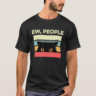 T-shirt Gens dégoûtants Introverti Chat Anti Social Sarcas