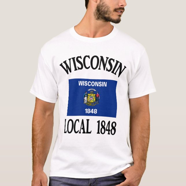 T-shirt Gens du pays 1848 du Wisconsin (Devant)