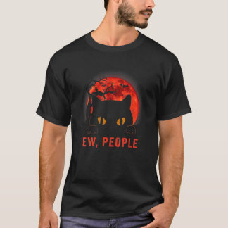 T-shirt Gens Mauvaise Chat Noir Mauvais Yeux Meowy Chaton