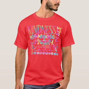 T-shirt Gentillesse Paix Égalité Amour Espoir Diversité Hu