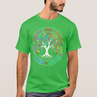 T-shirt Gentillesse Paix Égalité Amour Inclusion Espérance