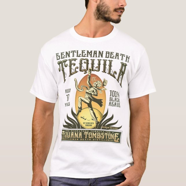 T-shirt Gentleman Death Tequila (Devant)