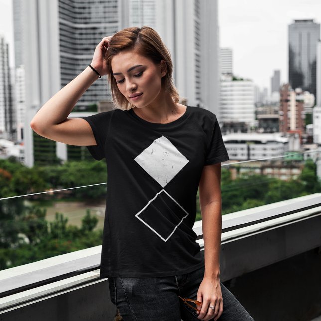 T-shirt Geo Diamond Carré (Créateur téléchargé)