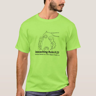 T-shirt Geocaching DNF - Ligne droite