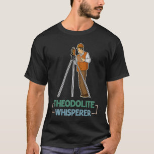 T-shirt géodésie de l'arpenteur ingénieur en arpentage thé