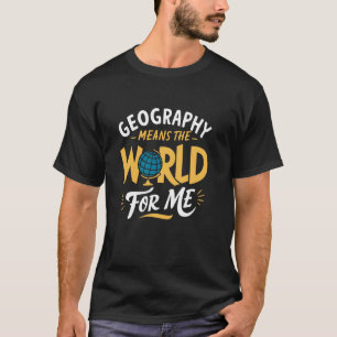 T-shirt Géographie Explorateur Carte du Monde Art - Thème