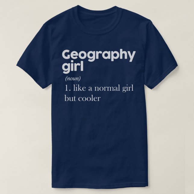 T-shirt Géographie fille 3 (Design devant)