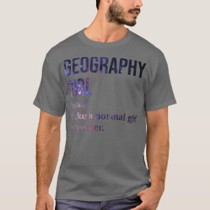 T-shirt Géographie Fille Drôle Dire