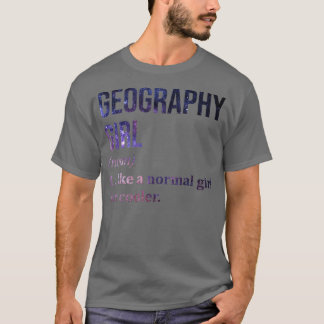 T-shirt Géographie Fille Drôle Dire