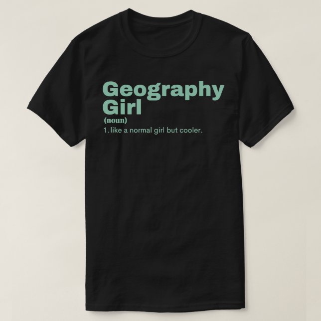 T-shirt Géographie Girl Géographie 2 (2) (Design devant)