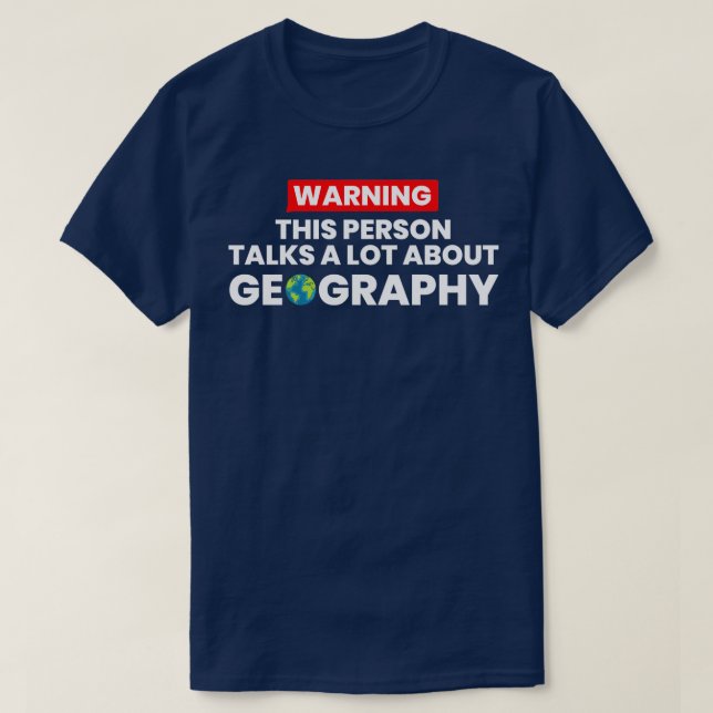 T-shirt Géographie Lover 1 (Design devant)