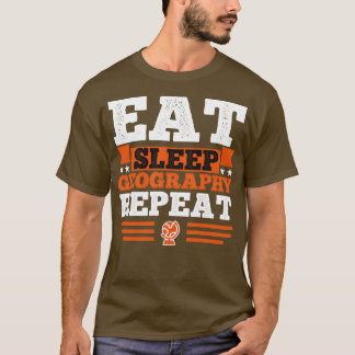 T-shirt Géographie Mangez le sommeil