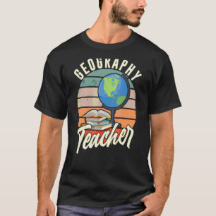 T-shirt Géographie Professeur Géographe Étudiant Géographi