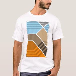 T-shirt Géologie abstraite de zone de subduction