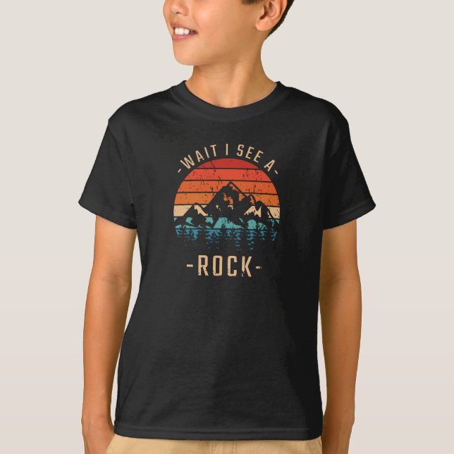 T-shirt Géologie - Attends De Voir Un Rocher (Devant)