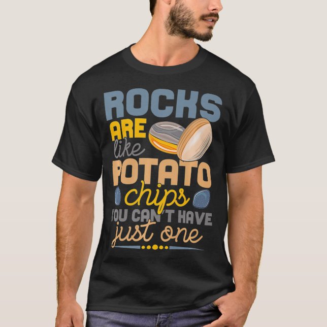 T-shirt Géologie des Humours lapidaires Rocher Géologue de (Devant)