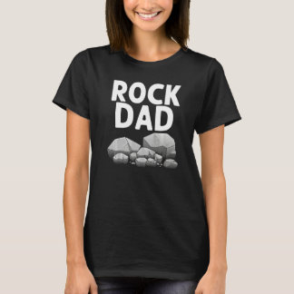 T-shirt Géologie pour papa hommes collectionneur de roches