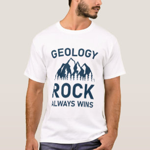 T-shirt Géologie rock gagne toujours - Géologue