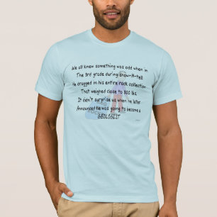 T-shirt géologue drôle "Sac de rochers"