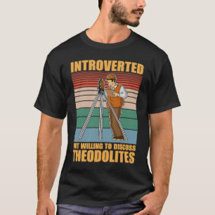T-shirt Géomètre géodésie ingénieur géomètre théodolite pr