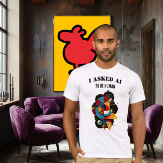 T-shirt Geometric Modern Art – Human Creativity Meets AI