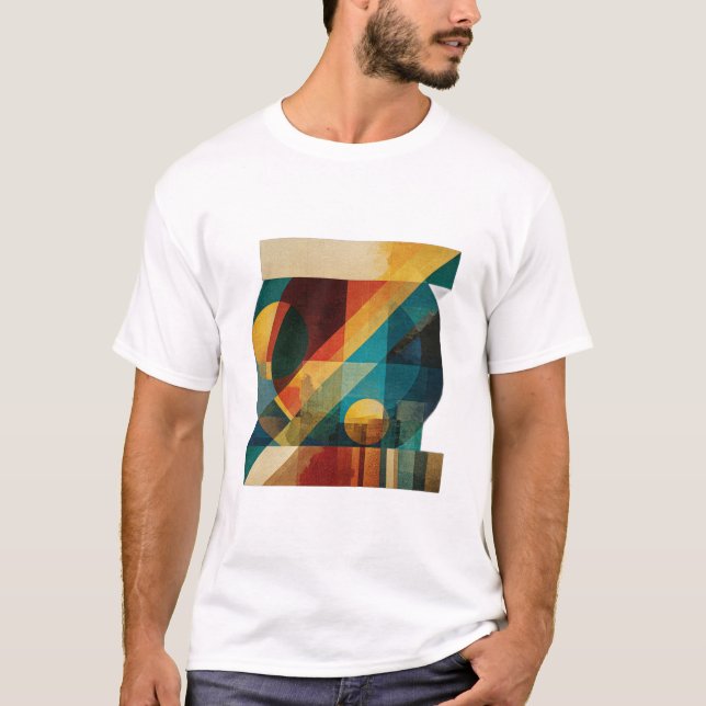 T-shirt Geometric “Z” – Abstract Mid-Century Monogram (Devant)