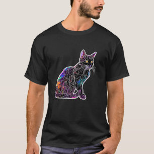 T-shirt Géométrie de mosaïque de verre coloré abstrait Ca