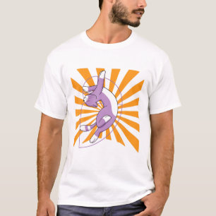 T-shirt Géométrie mathématique Fibonacci Chat