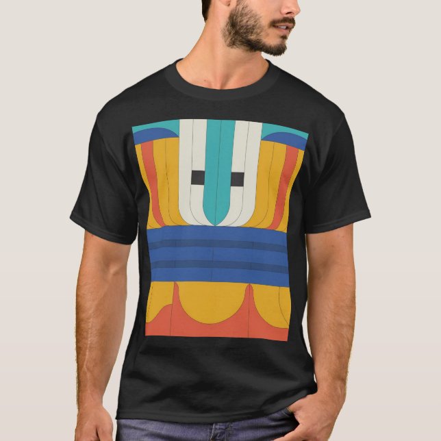 T-shirt Géométrie moderne - Conception de formes Abstraite (Devant)