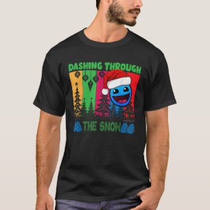 T-shirt Géométrie qui se précipite à travers le jeu de das