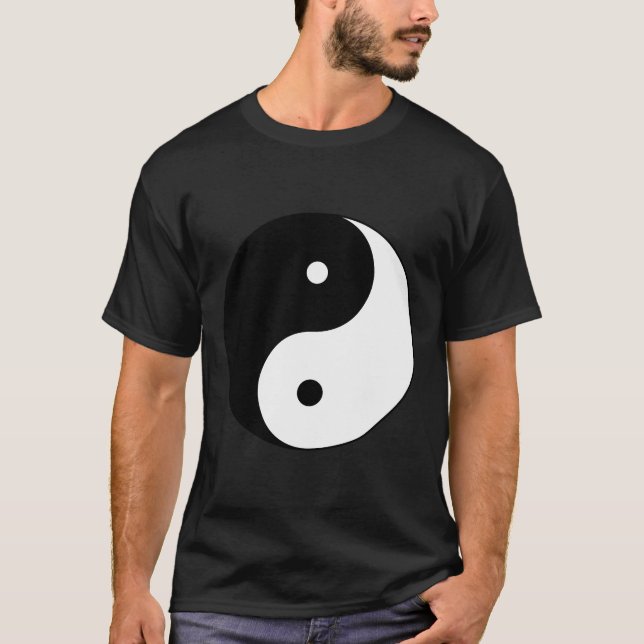 T-shirt Géométrie sacrée Yin Yang Chemise à manches longue (Devant)