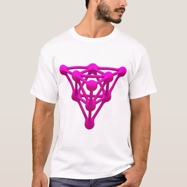 T-shirt Géométrie vibrante : Structures Tetra (Devant)
