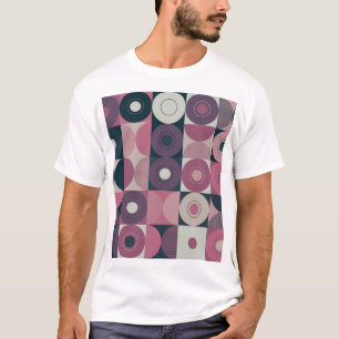 T-shirt Géométrique du milieu du siècle : motif abstrait e