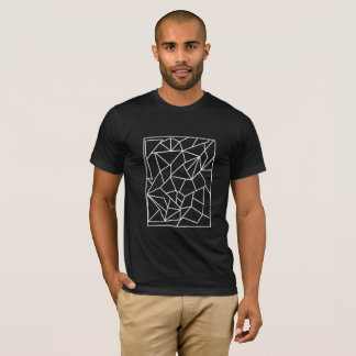 T-shirt Géométrique minimal - ligne blanche