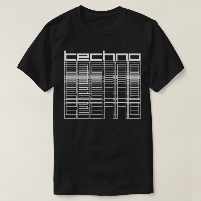 T-shirt géométrique techno (Design devant)