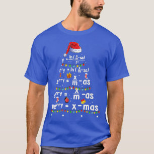 T-shirt Geometry Math Science Teacher Merry Christmas