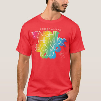 T-shirt George Michaelonighthe Musique Rétro Arc-en-ciel L