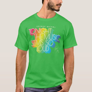 T-shirt George Michaelonighthe Musique Rétro Arc-en-ciel L