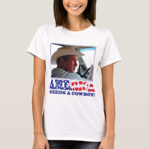 T-shirt George W Bush - l'Amérique a besoin d'un cowboy